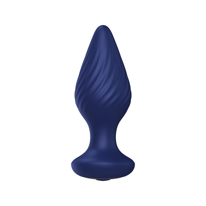 Spiral Butt Plug with Vibration and Remote
