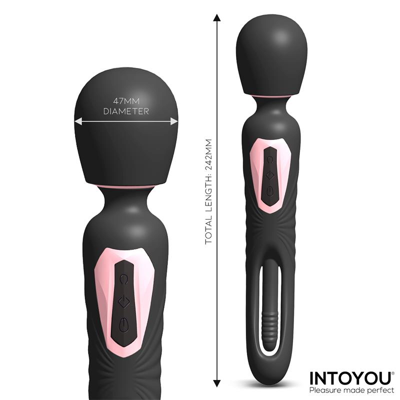 Lexy Vibrating Wand with Internal Flipping Tongue