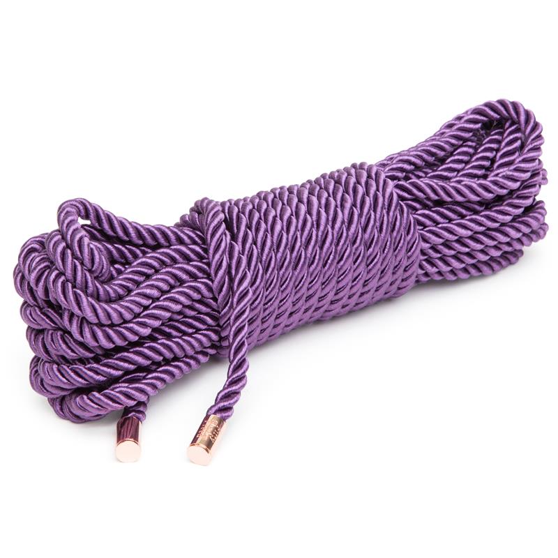Want to Play Bondage Silk Rope 10 meter Purple