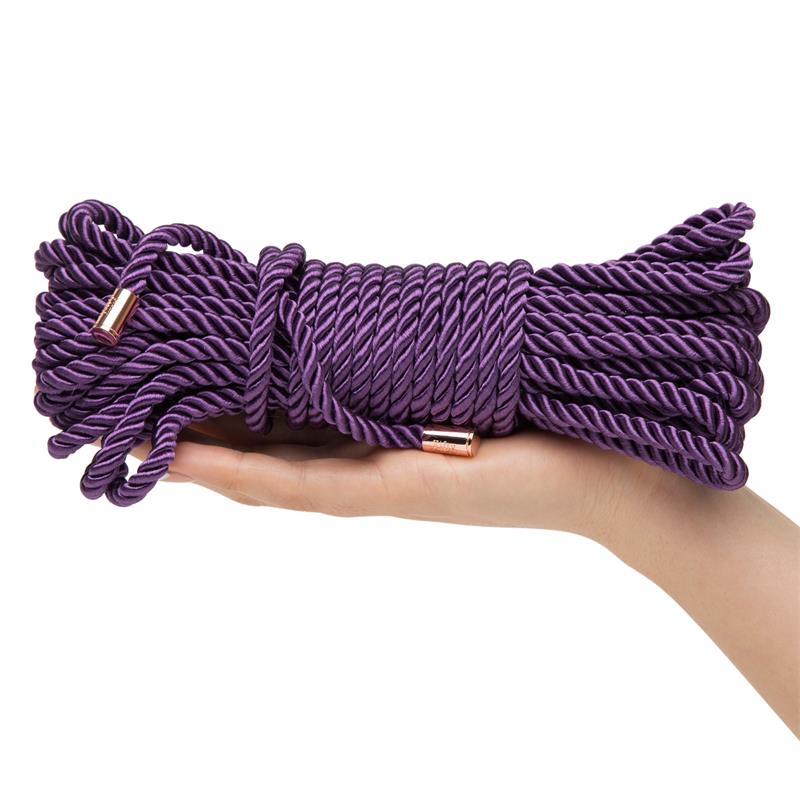 Want to Play Bondage Silk Rope 10 meter Purple