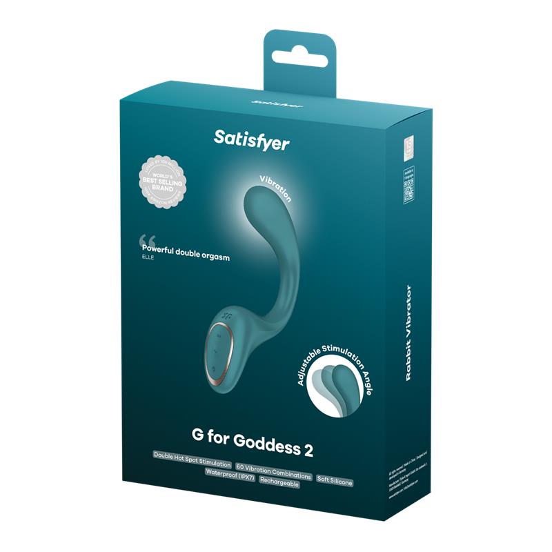 G for Goddess 2 Rabbit Vibrator Blue