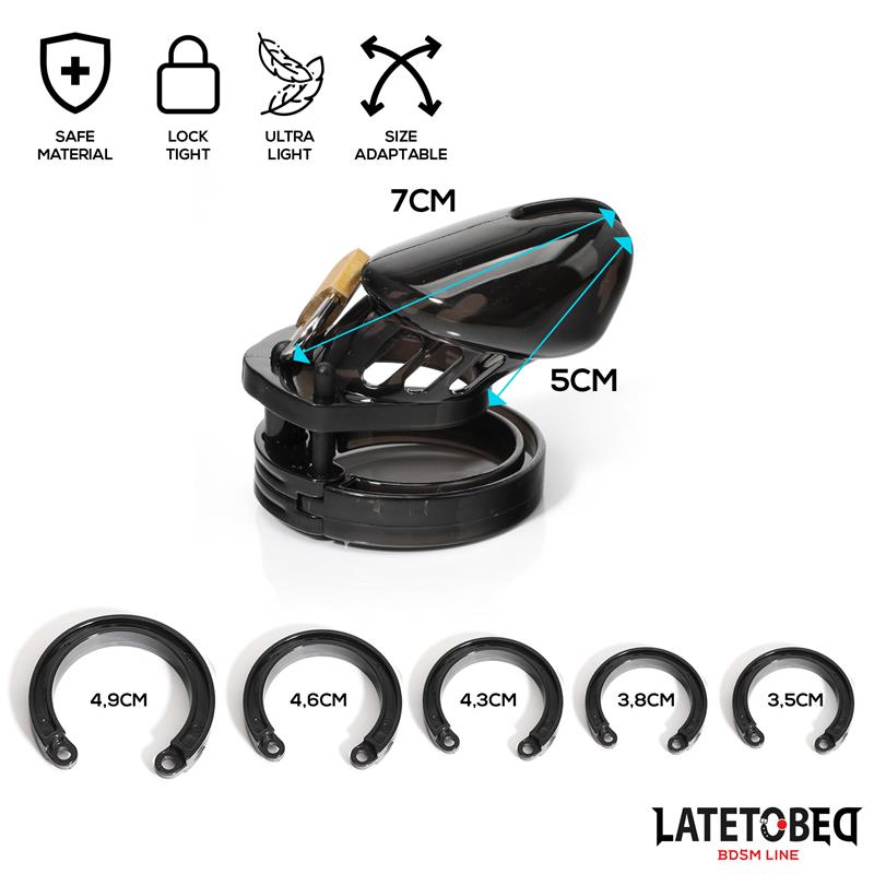 Chastity Cage Universal Short Black