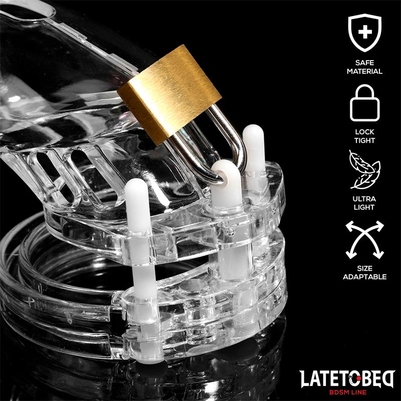 Chastity Cage Universal Short Clear