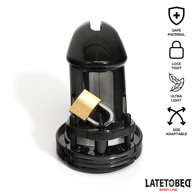 Chastity Cage Universal Long Black