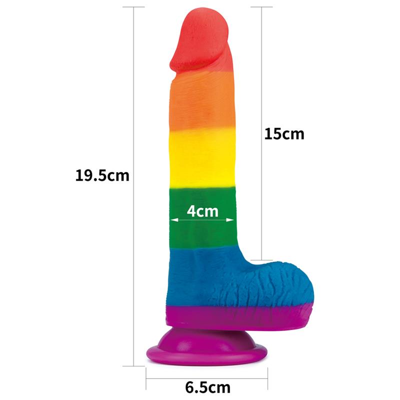 Dildo Prider 75 Liquid Silicone LGBT