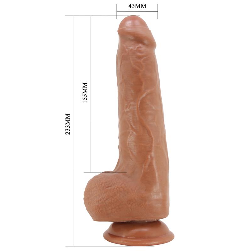 Sliding Skin Realistic Dildo with Testicles 233 cm