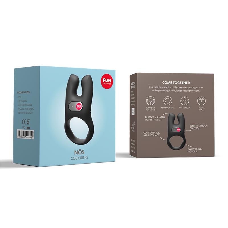 Nos Vibrating Penis Ring Black
