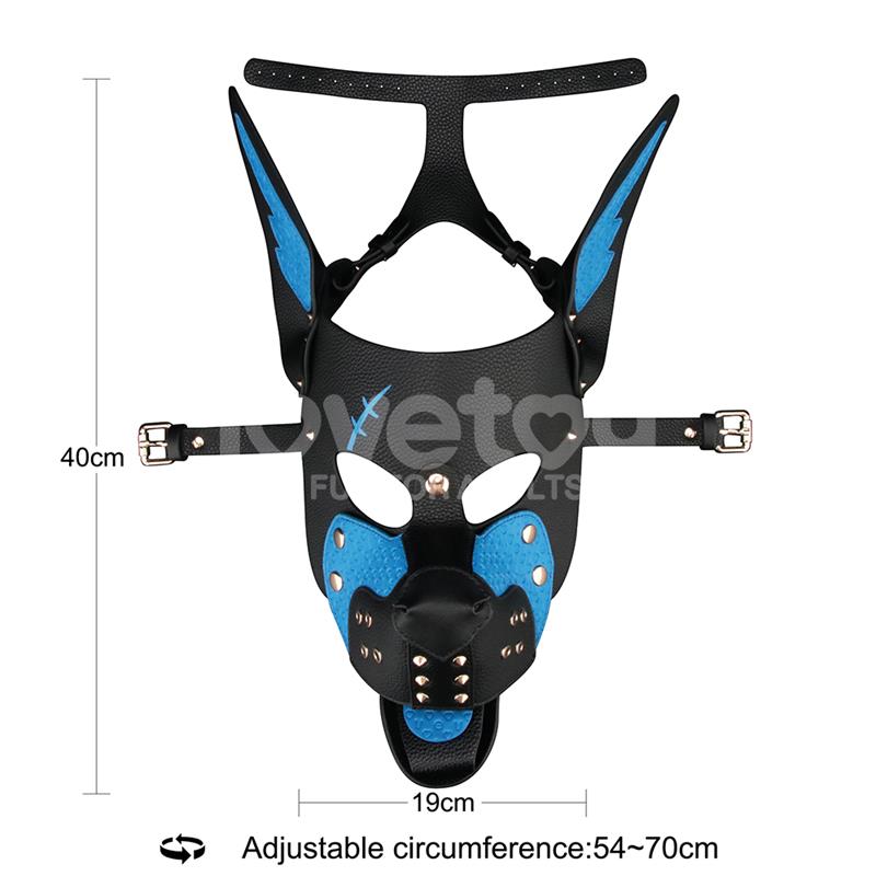 Rebellion Reign Scarred Alpha Pup Mask Blue