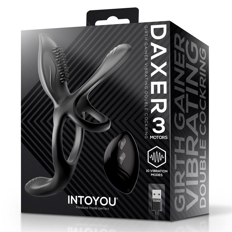 Daxer Girth Gainer Vibrating Double Cockring