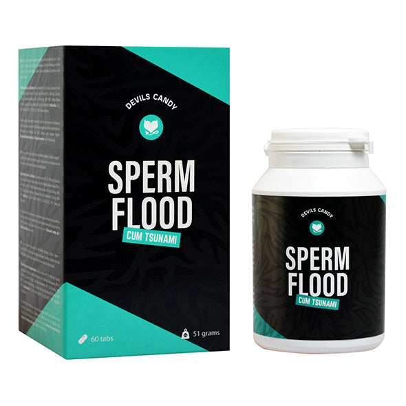 Kapsule za več sperme Devils Candy Sperm Flood, 60 kos