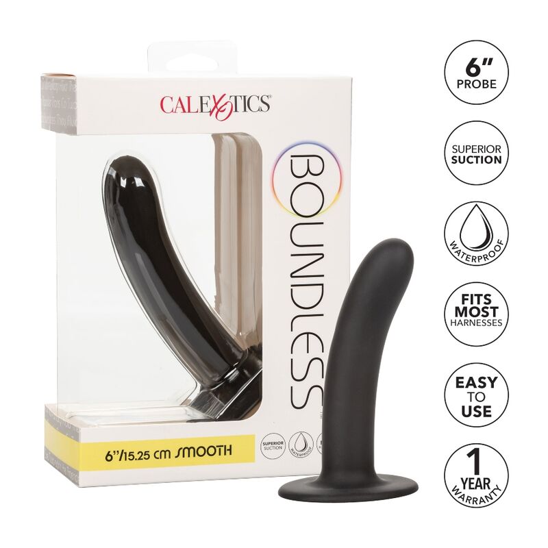 CALEXOTICS - BREZMEJNI DILDO 15,25 CM, ZDRUŽLJIV S PASOVI, GLADEK