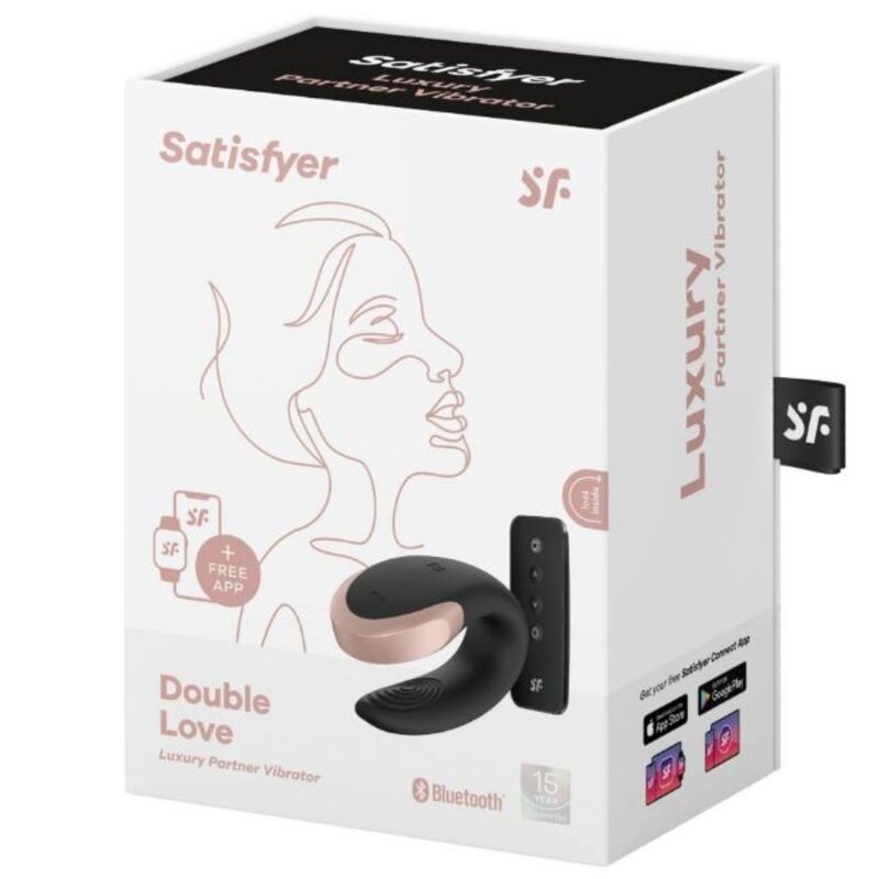 Vibrator za pare Satisfyer - Double Love, črna