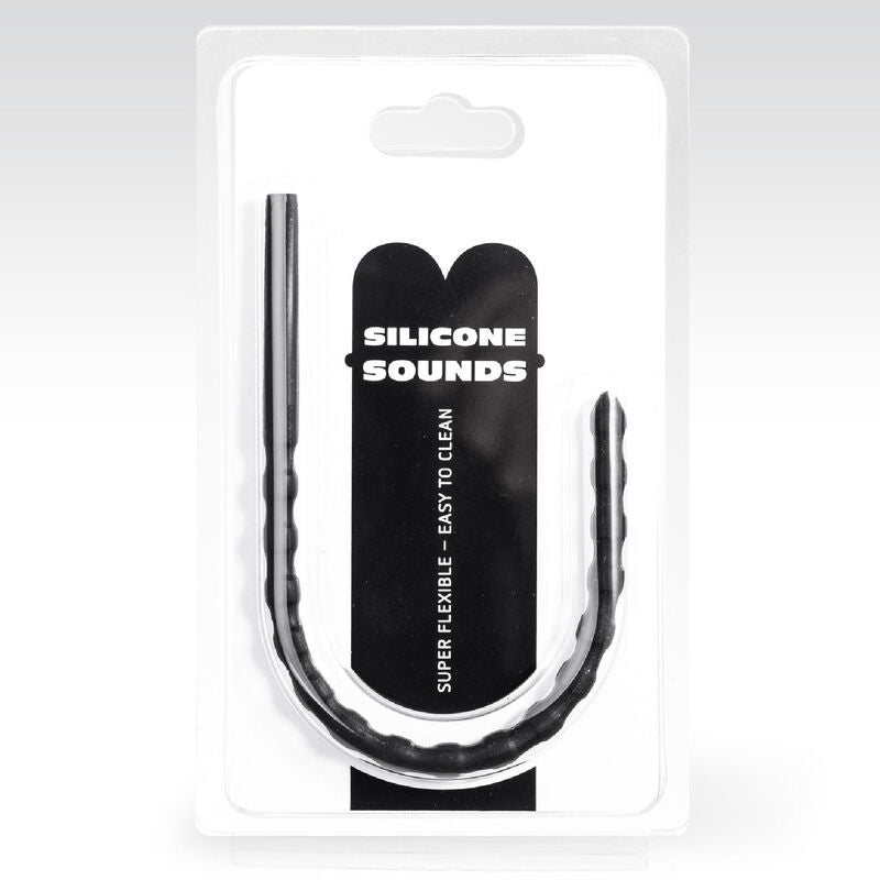 Silikonski čep za penis All Black, 8/10 mm