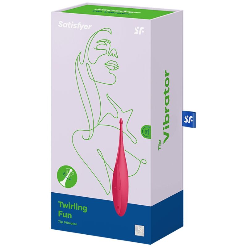 Stimulator klitorisa Satisfyer - Twirling Fun, rdeča