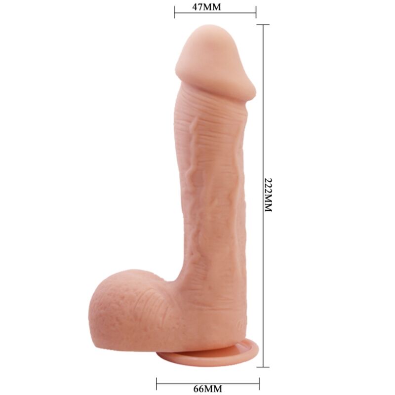 BAILE - JOHNSON REALISTIČEN DILDO S KOŽO 22 CM