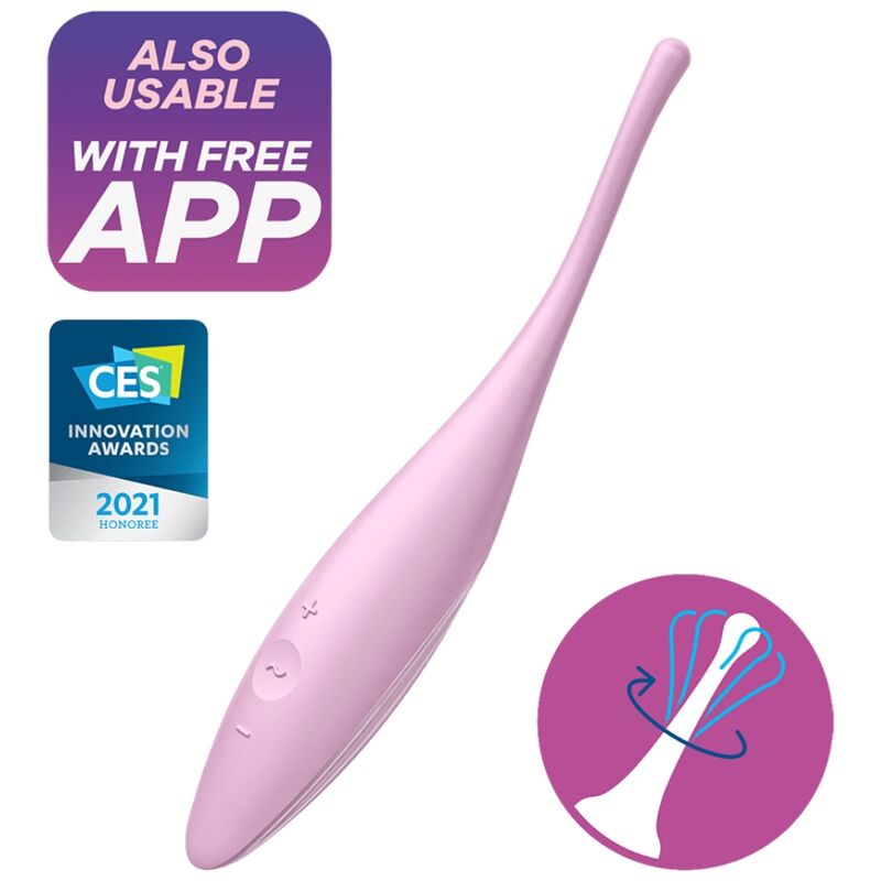 Točkovni vibrator Satisfyer - Twirling Joy, roza