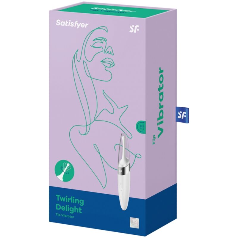 Točkovni vibrator Satisfyer - Twirling Delight, bela
