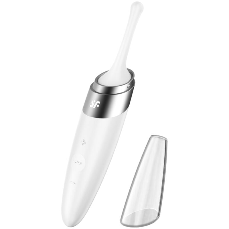 Točkovni vibrator Satisfyer - Twirling Delight, bela