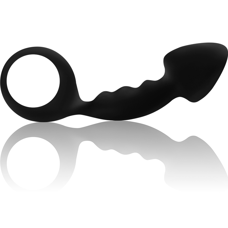 Analni čep Ohmama - Ribbed With Ring