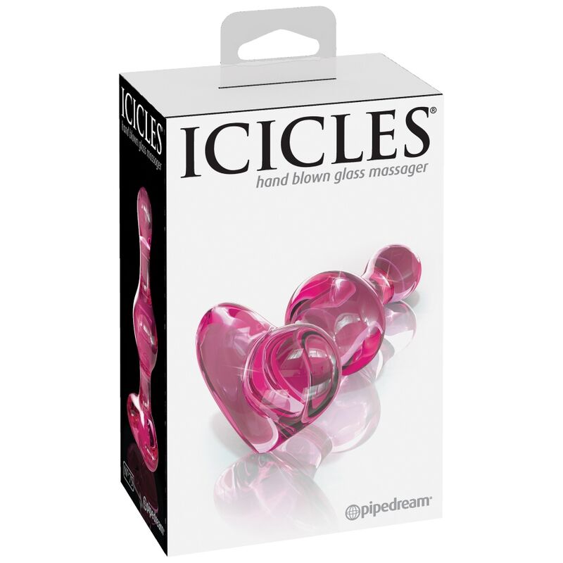 Steklen analni čep Icicles N. 75