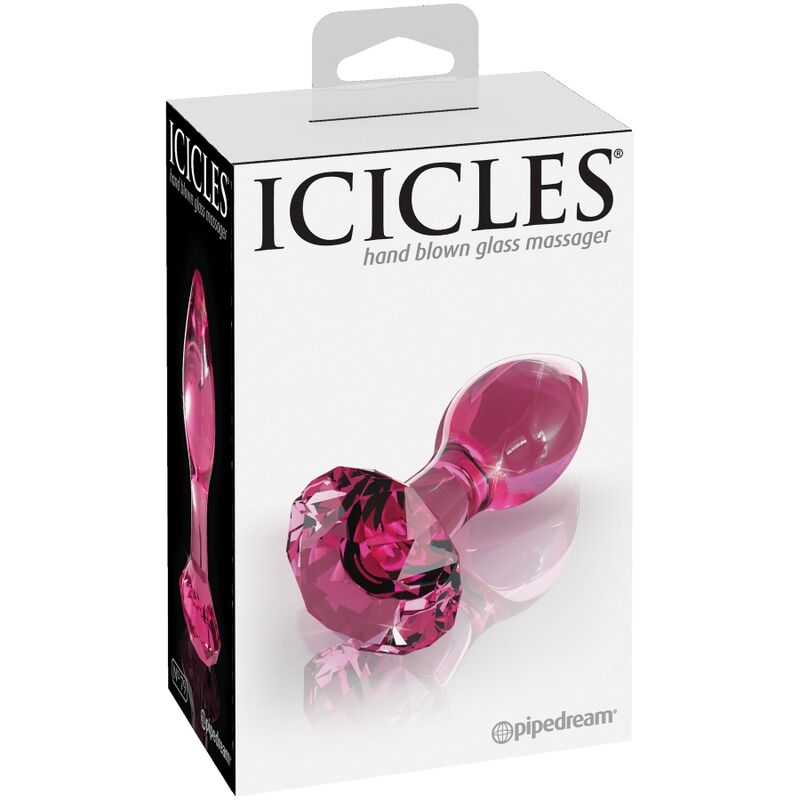 Steklen analni čep Icicles - N. 79