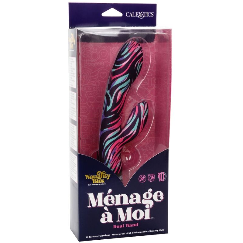 CALEXOTICS - MENAGE A MOI VIBRATOR Z DVOJNO PALIČICO