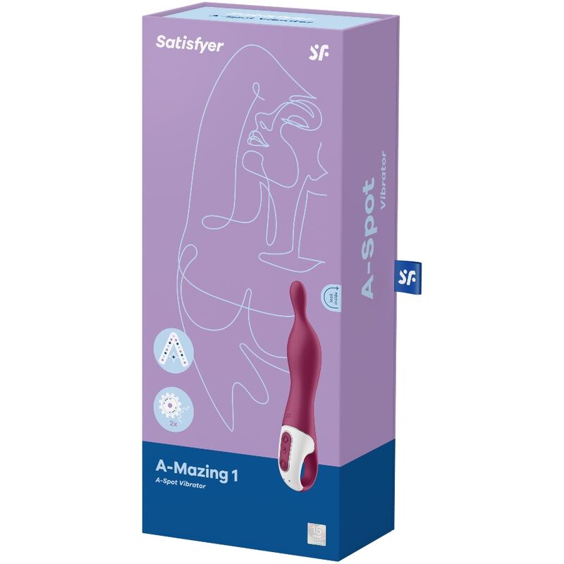 Stimulator A točke Satisfyer - A-mazing 1, rdeča