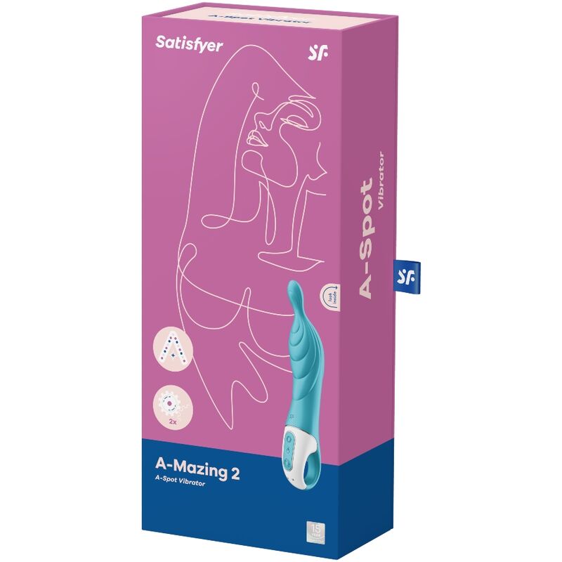 Stimulator A točke Satisfyer - A-mazing 2, turkizna