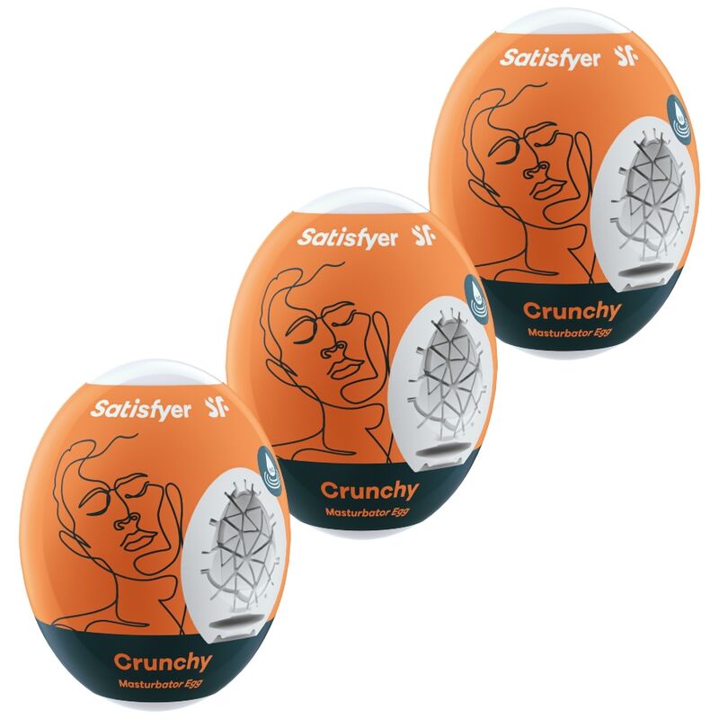 Set masturbacijskih jajčkov Satisfyer - Crunchy, 3 kos