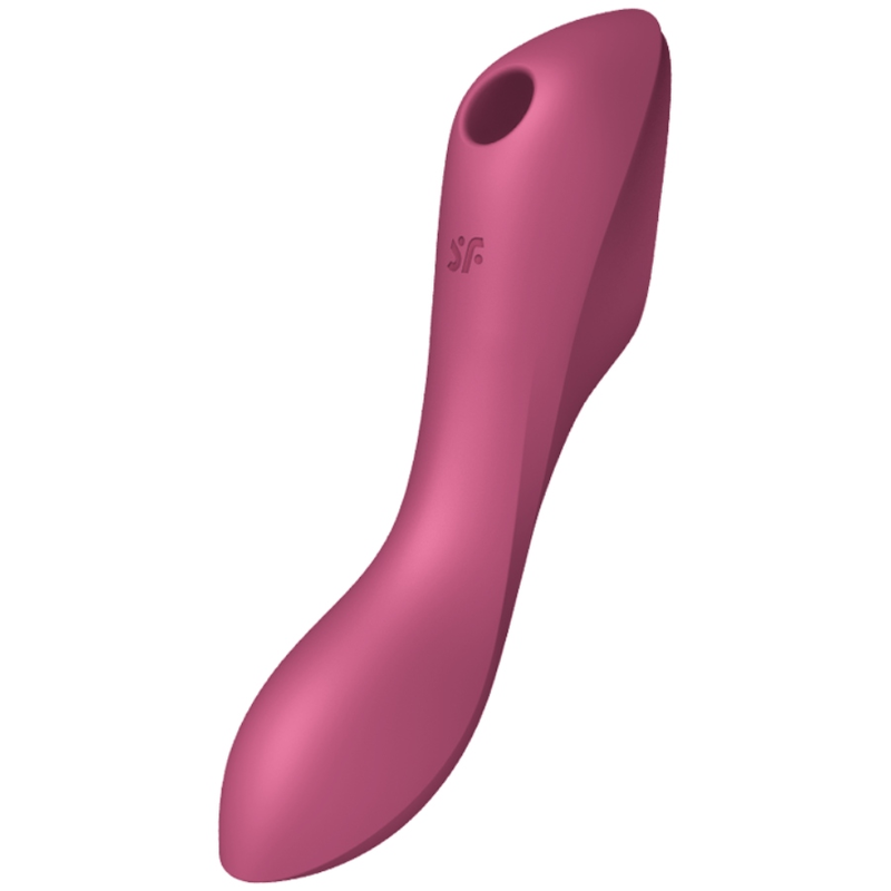 Stimulator klitorisa Satisfyer - Curvy Trinity 3, rdeča