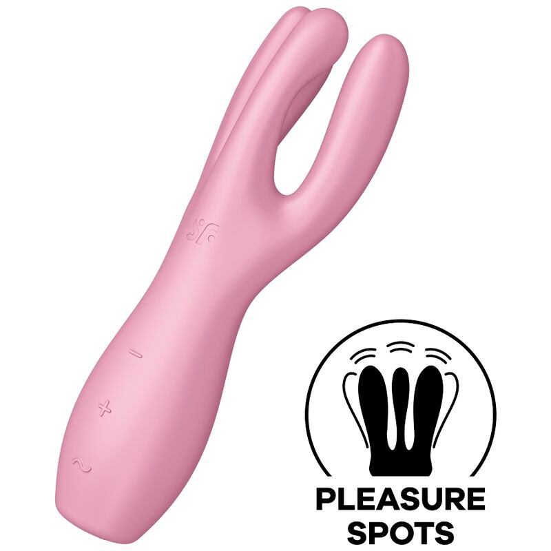 Stimulator klitorisa Satisfyer - Threesome 3, roza