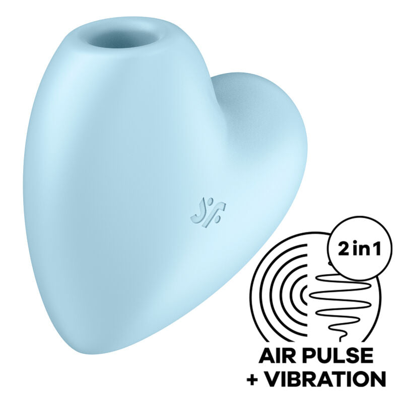 Stimulator klitorisa Satisfyer - Cutie Heart, modra