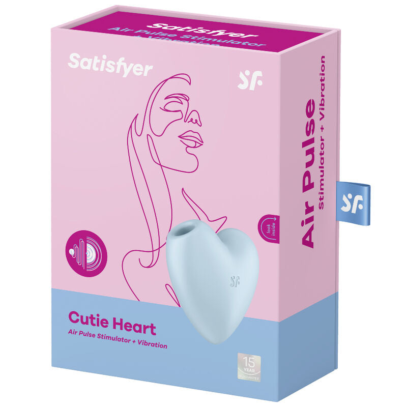 Stimulator klitorisa Satisfyer - Cutie Heart, modra