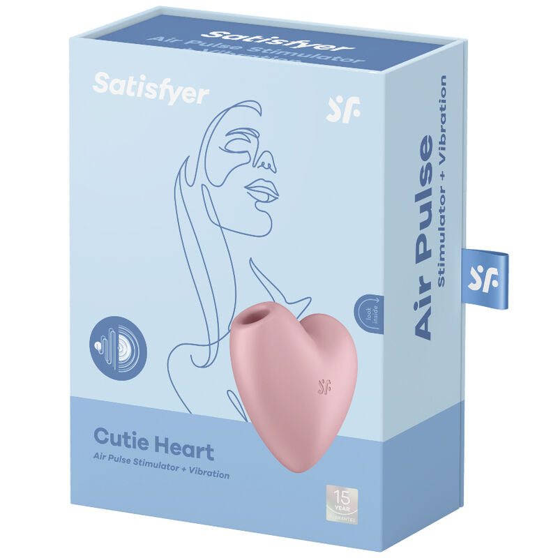 Stimulator klitorisa Satisfyer - Cutie Heart, roza