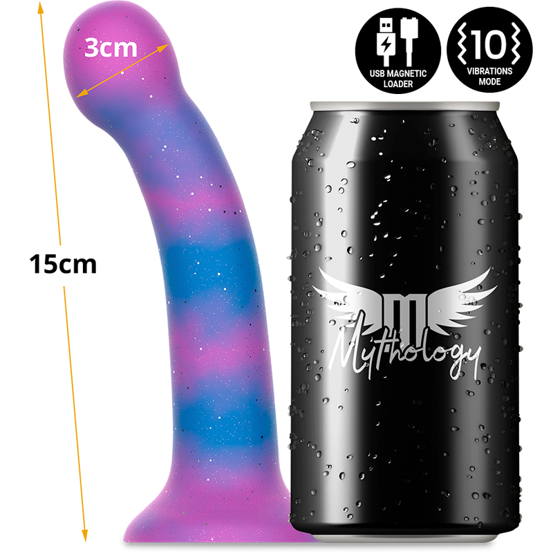 MITOLOGIJA - DION GALAKTIČNI DILDO S - VIBRATOR WATCHME ZDRUŽLJIV Z BREZŽIČNO TEHNOLOGIJO