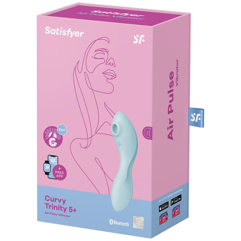 Stimulator klitorisa Satisfyer - Curvy Trinity 5+, bela