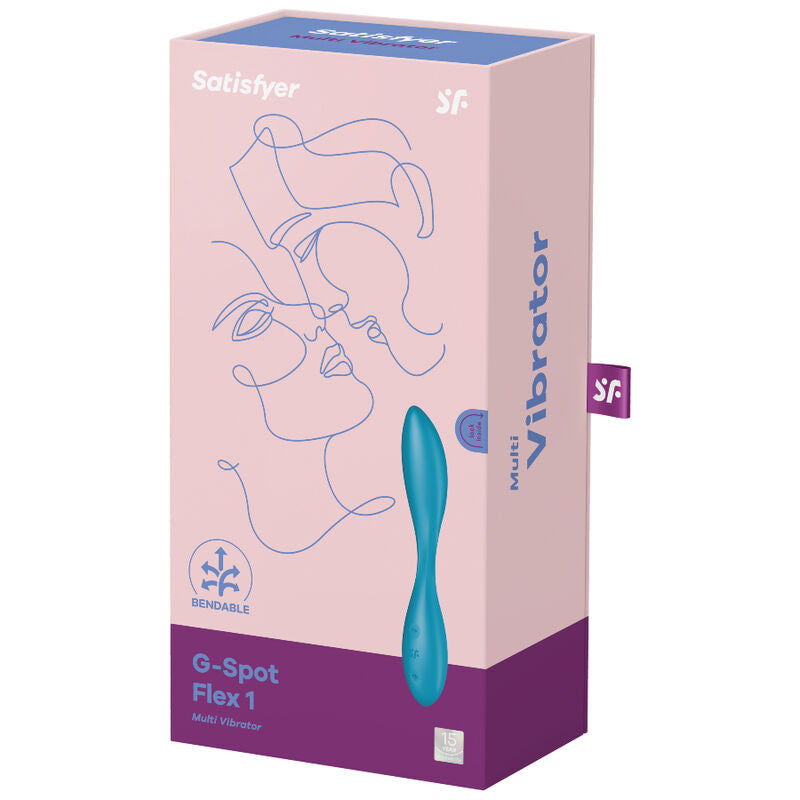 Stimulator G točke Satisfyer - G-Spot Flex 1, modra