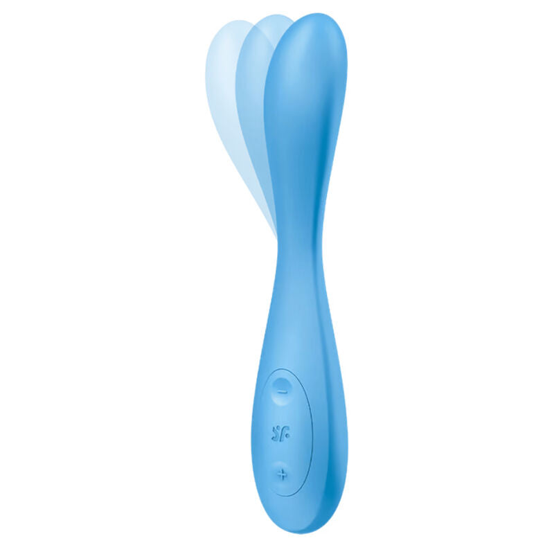 Stimulator G točke Satisfyer - G-Spot Flex 4+, modra