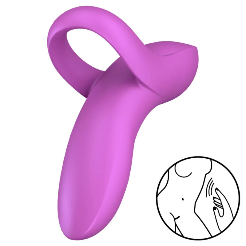 Naprstni vibrator Satisfyer - Bold Lover, bela