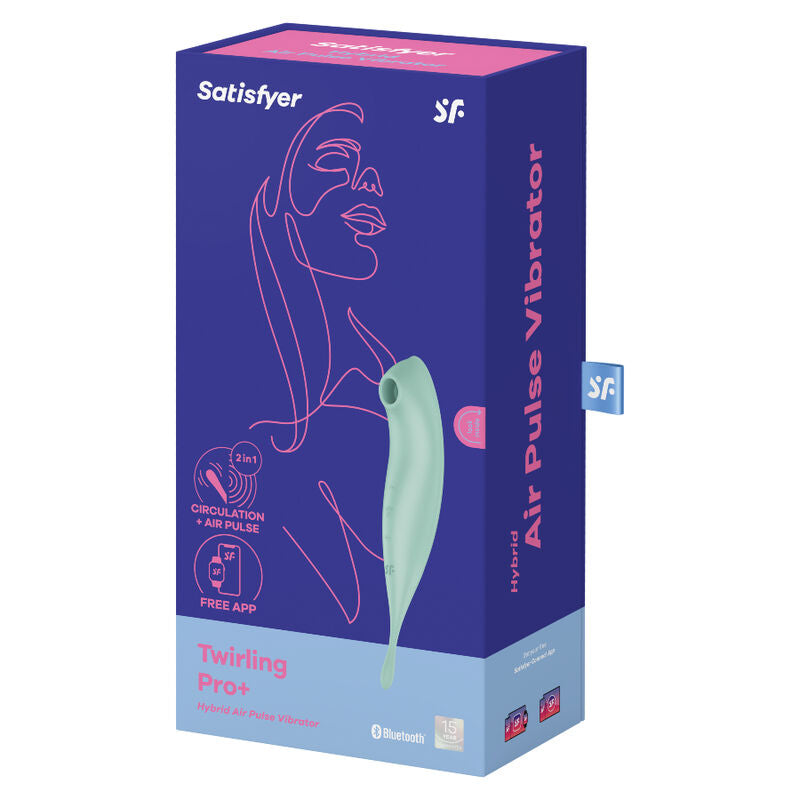 Stimulator klitorisa Satisfyer - Twirling Pro+, rdeča