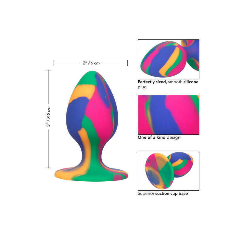 Analni čep Calexotics - Cheeky Medium Tie Die