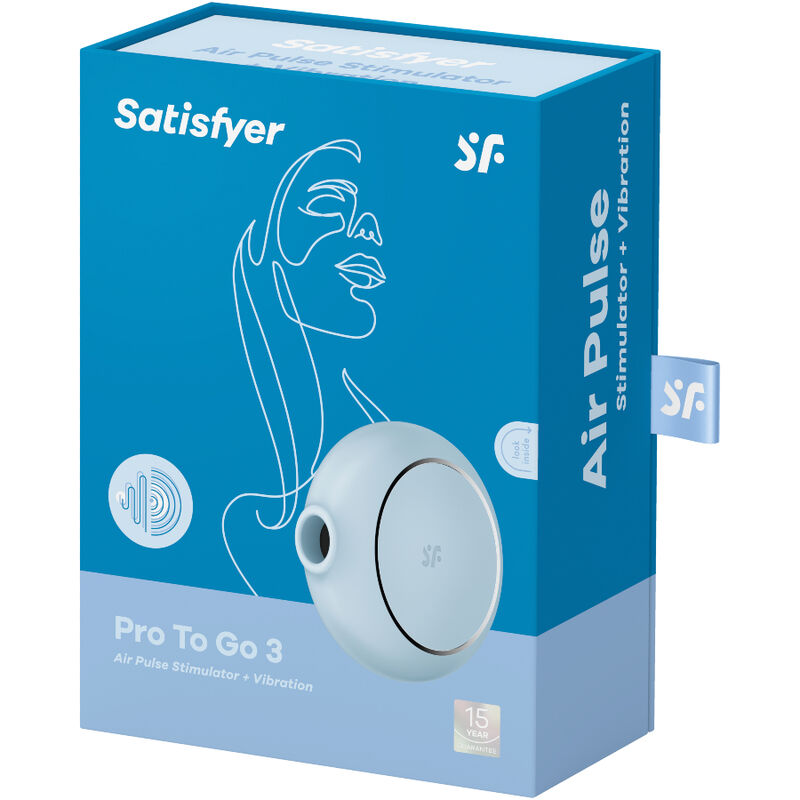 Stimulator klitorisa Satisfyer - Pro To Go 3, črna
