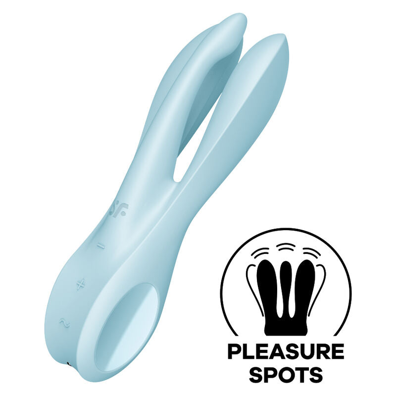 Stimulator klitorisa Satisfyer - Threesome 1, modra