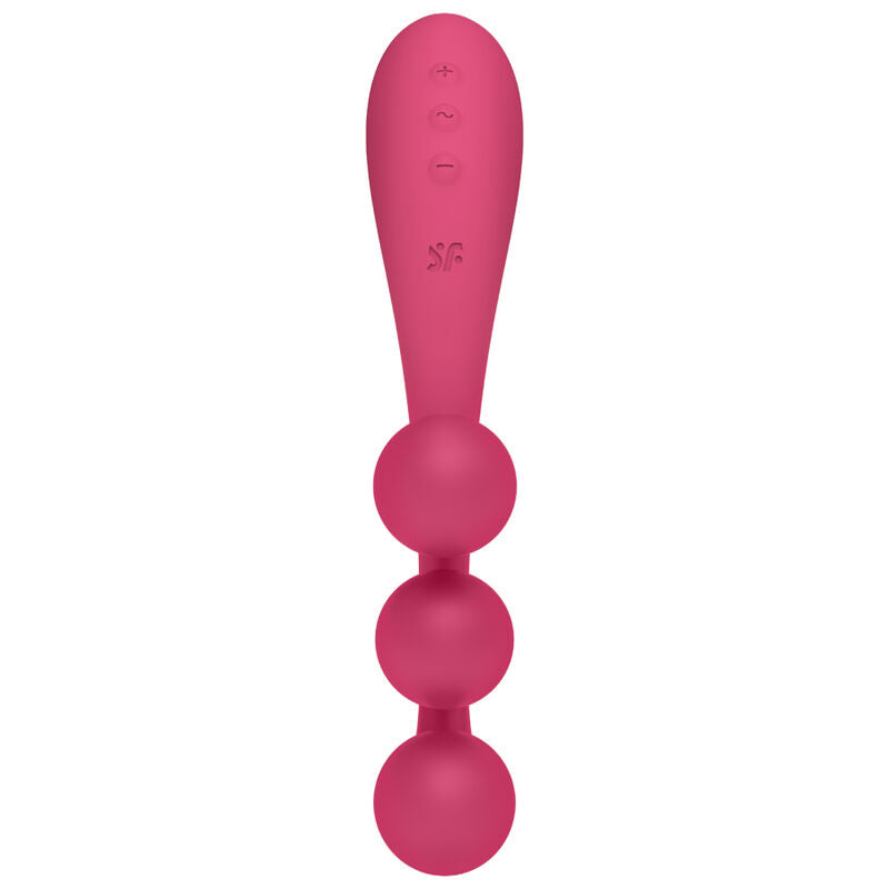 Stimulator G točke Satisfyer - Tri Ball 1, rdeča