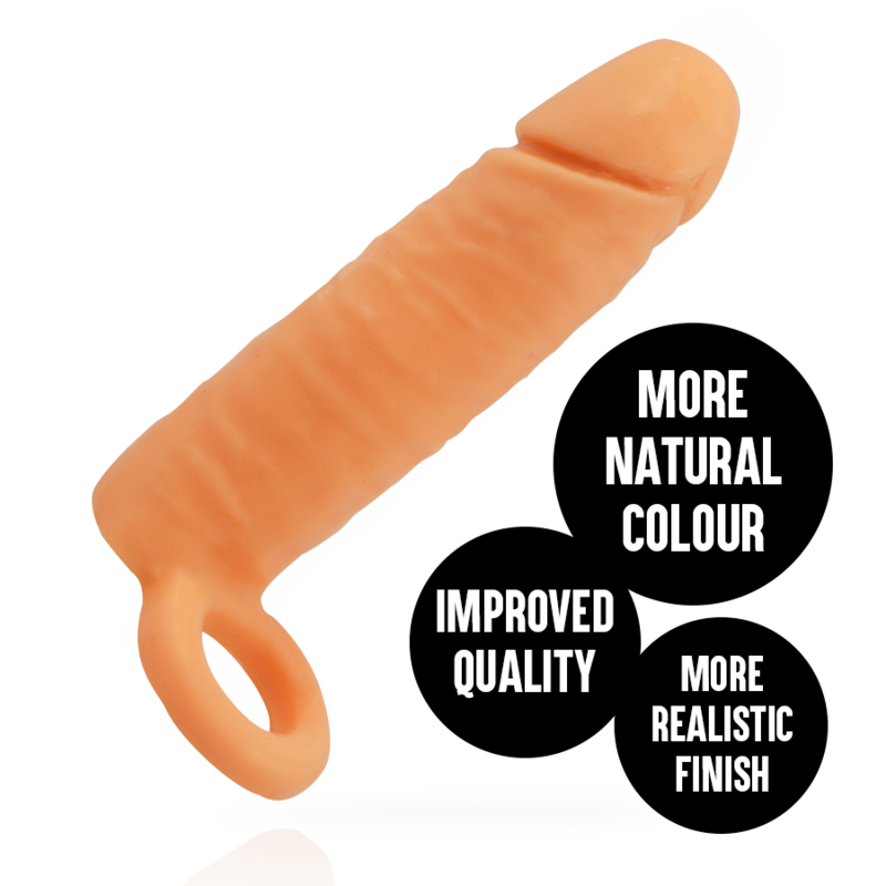 Podaljšek za penis Addicted Toys - 16 cm, bež