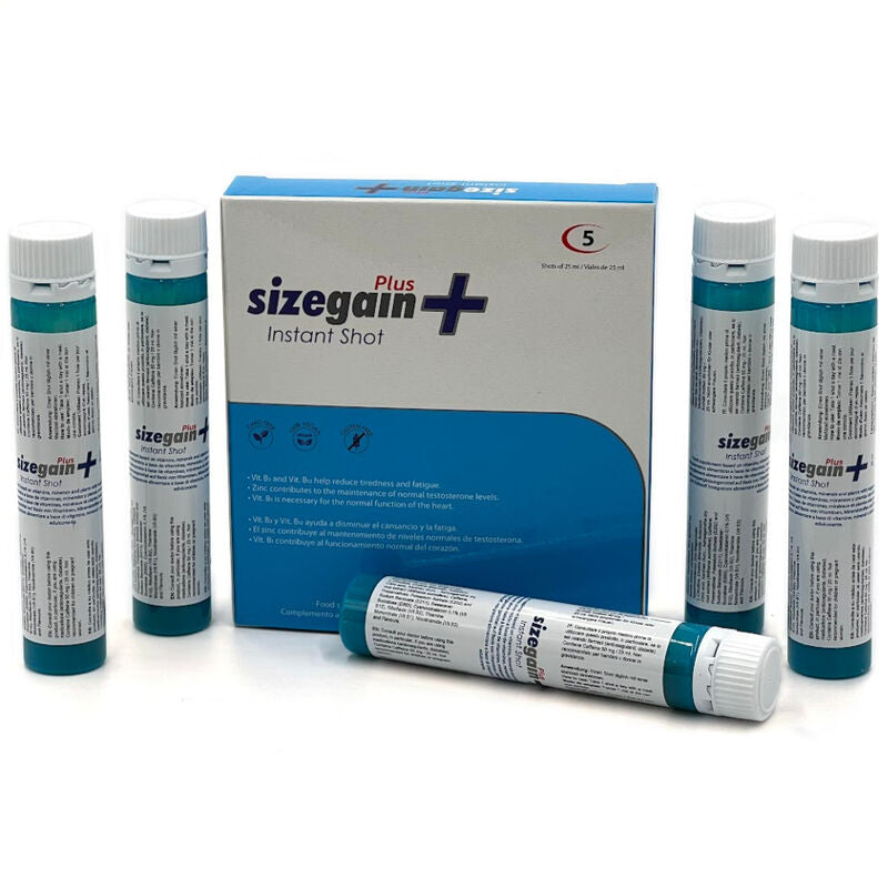Shoti za boljšo erekcijo 500cosmetics - Sizegain Plus, 5 enot