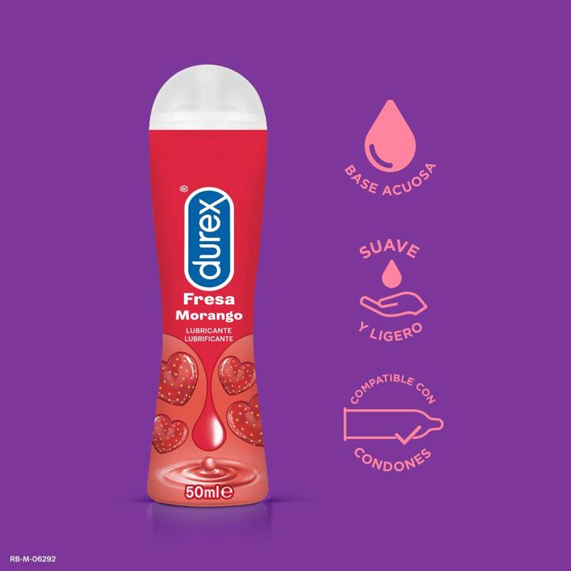 Lubrikant Durex Play Strawberry, 50 ml