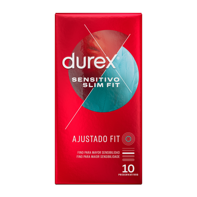 Kondomi Durex Sensitive Slim Fit, 10 kos