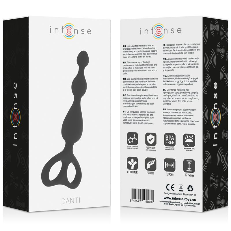 Analne kroglice Intense - Danti, črna
