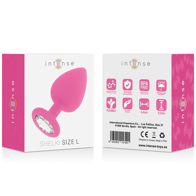 Analni čep Intense - Shelki L, roza